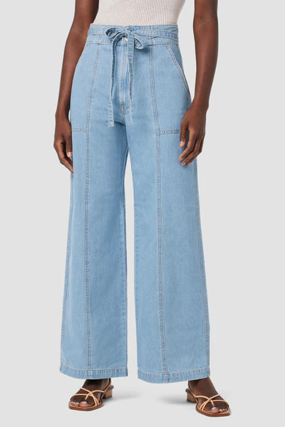 Tie Waist Wide Leg Barefoot Trouser | Hudson Jeans