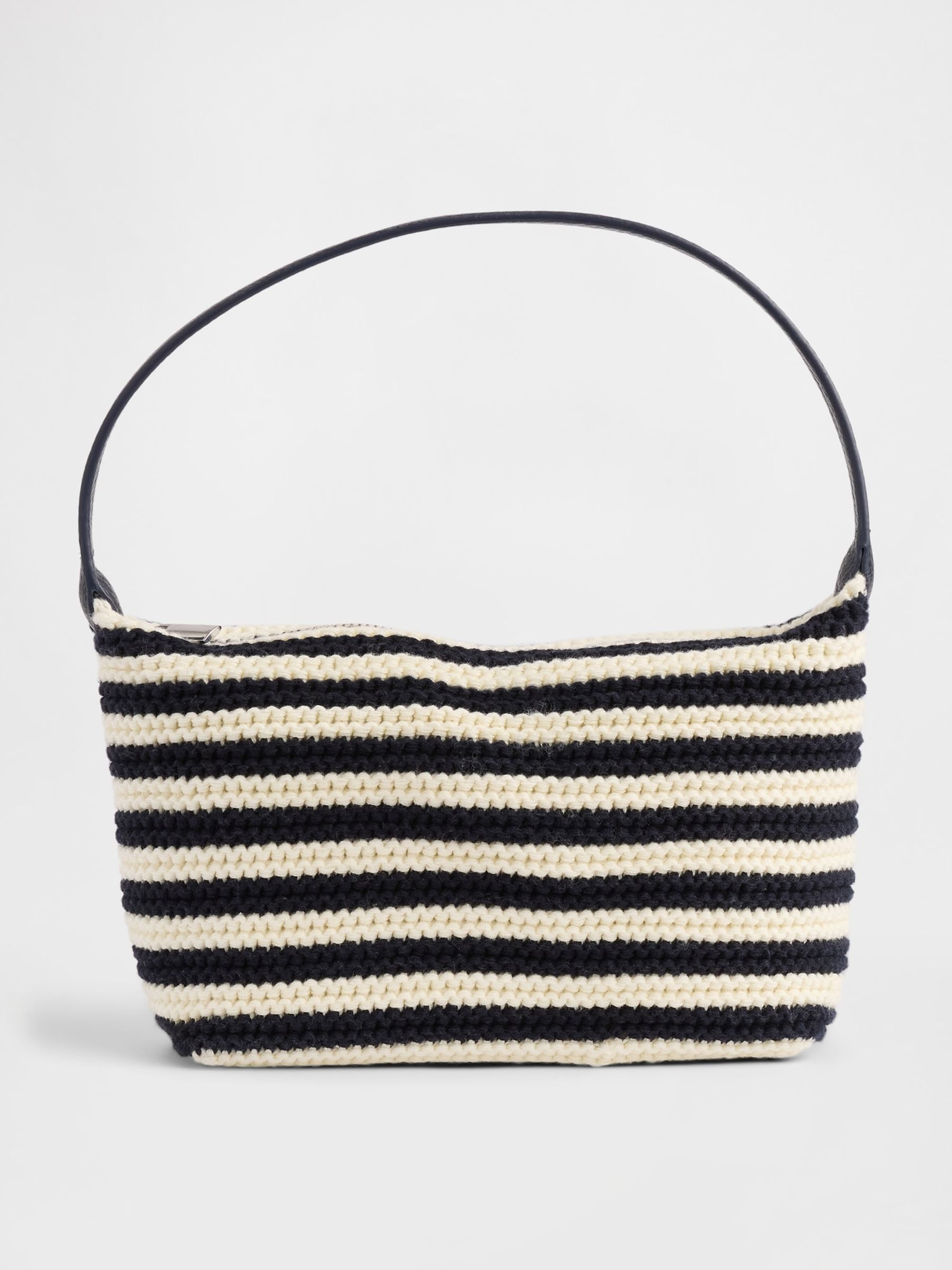 Black Crochet Stripe Mini Bag | Gap | GAP UK