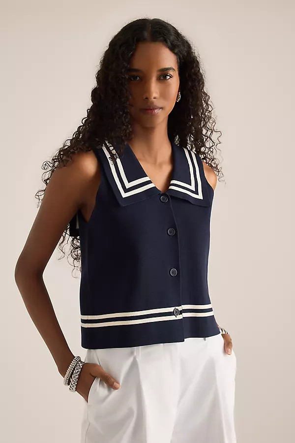 The Tiny Big Sister Sailor Vest Top | Anthropologie (UK)