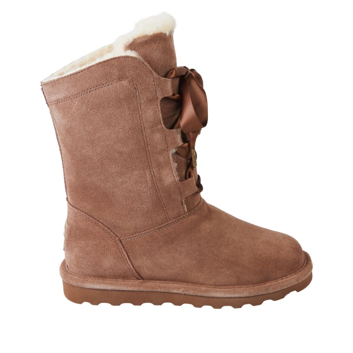 BEARPAW Taylor Suede Water- and Stain-Repellent Boot | HSN