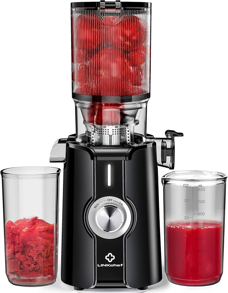 Rush Clear Slow Masticating Juicer Machines, Cold Press Juicer with No-Prep 4.35" Feed Chute Fit ... | Amazon (US)