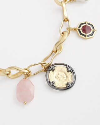 Vintage Inspired Gold Charm Necklace | Chico's