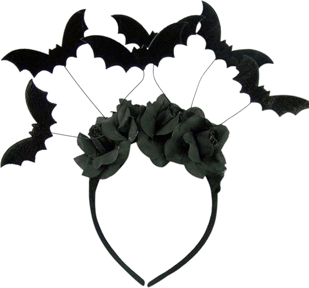 Needzo Halloween Black Bat Headband Costume Accessory | Amazon (US)