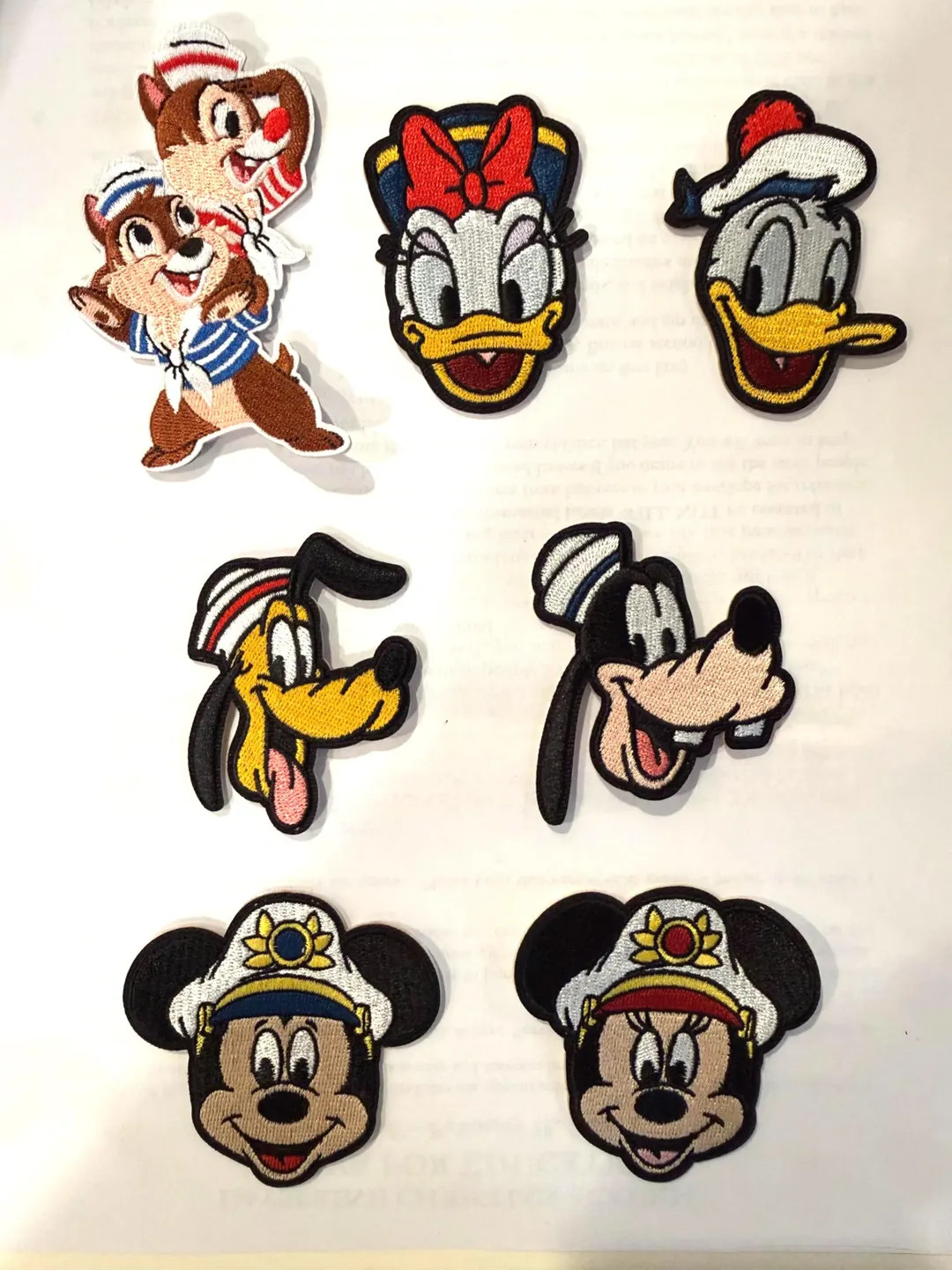 Captain Mickey and Minnie Patches - Disney Cruise Line Stick on - Iron on - Sew on - Sticker Patc... | Etsy (Global)
