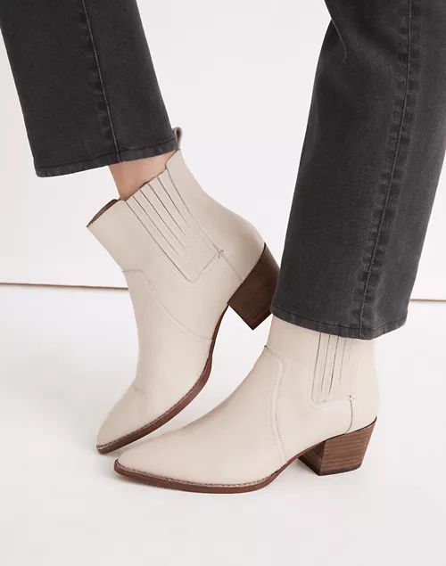 The Western Ankle Boot in Leather | Madewell