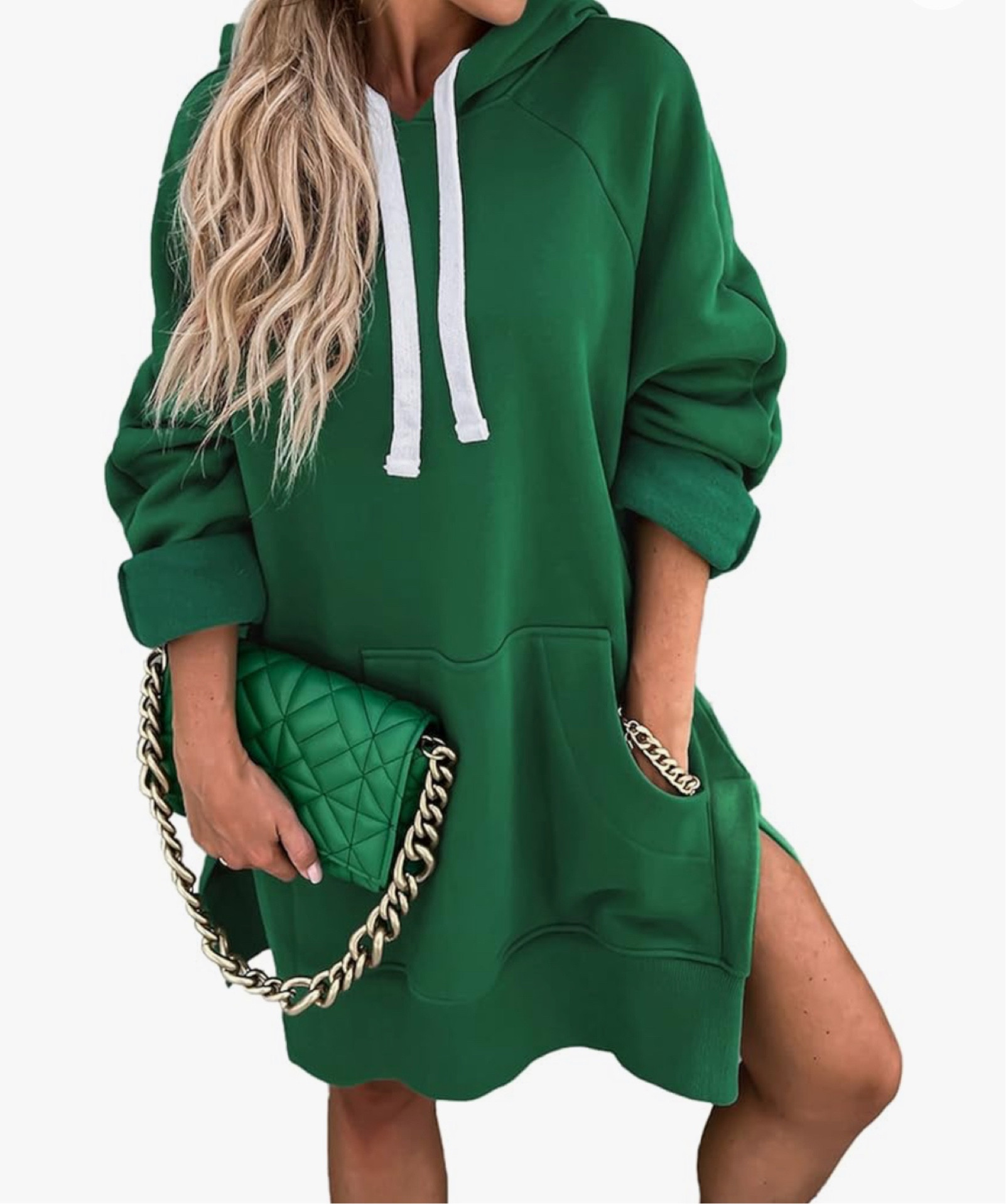 Add to Cart!!! 

This is a great find for fall, and this green is everything! 

#sweatshirtdress #dress 

#LTKstyletip #LTKfindsunder50