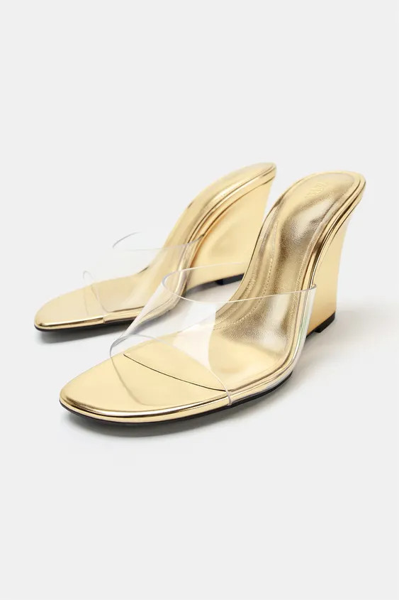 TALONS COMPENS\u00c9S M\u00c9TALLIS\u00c9S | Zara FR