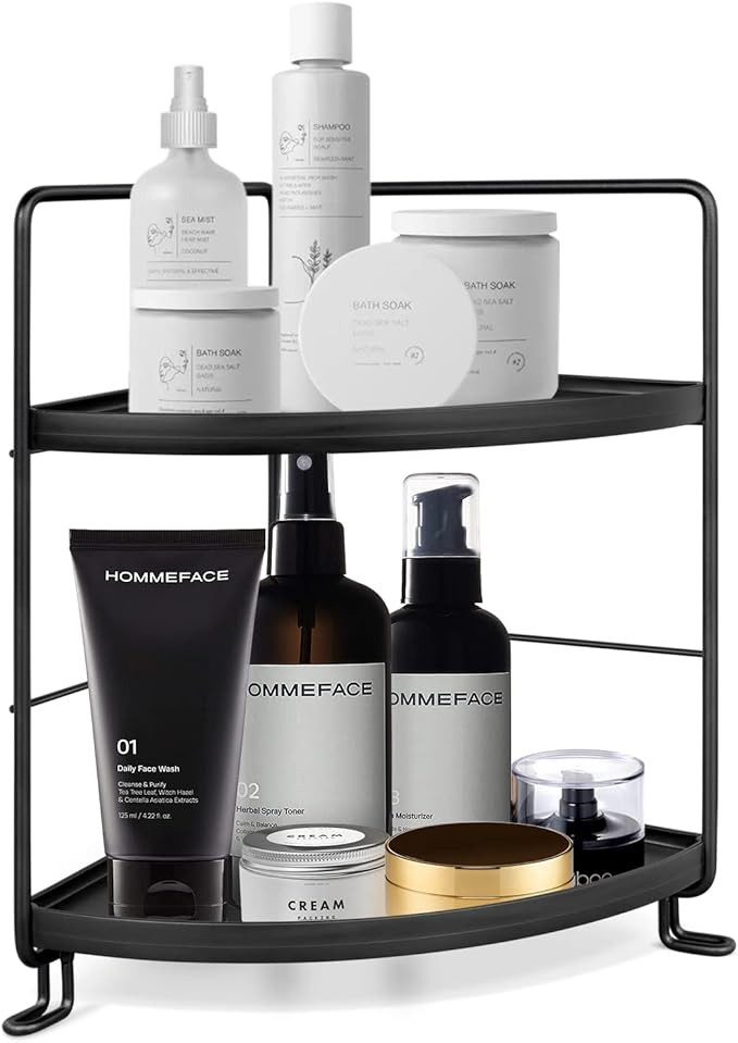 Bathroom Organizer Countertop,PAFISH 2-Tier Vanity Tray Corner Shelf for Makeup Cosmetic Perfume ... | Amazon (CA)