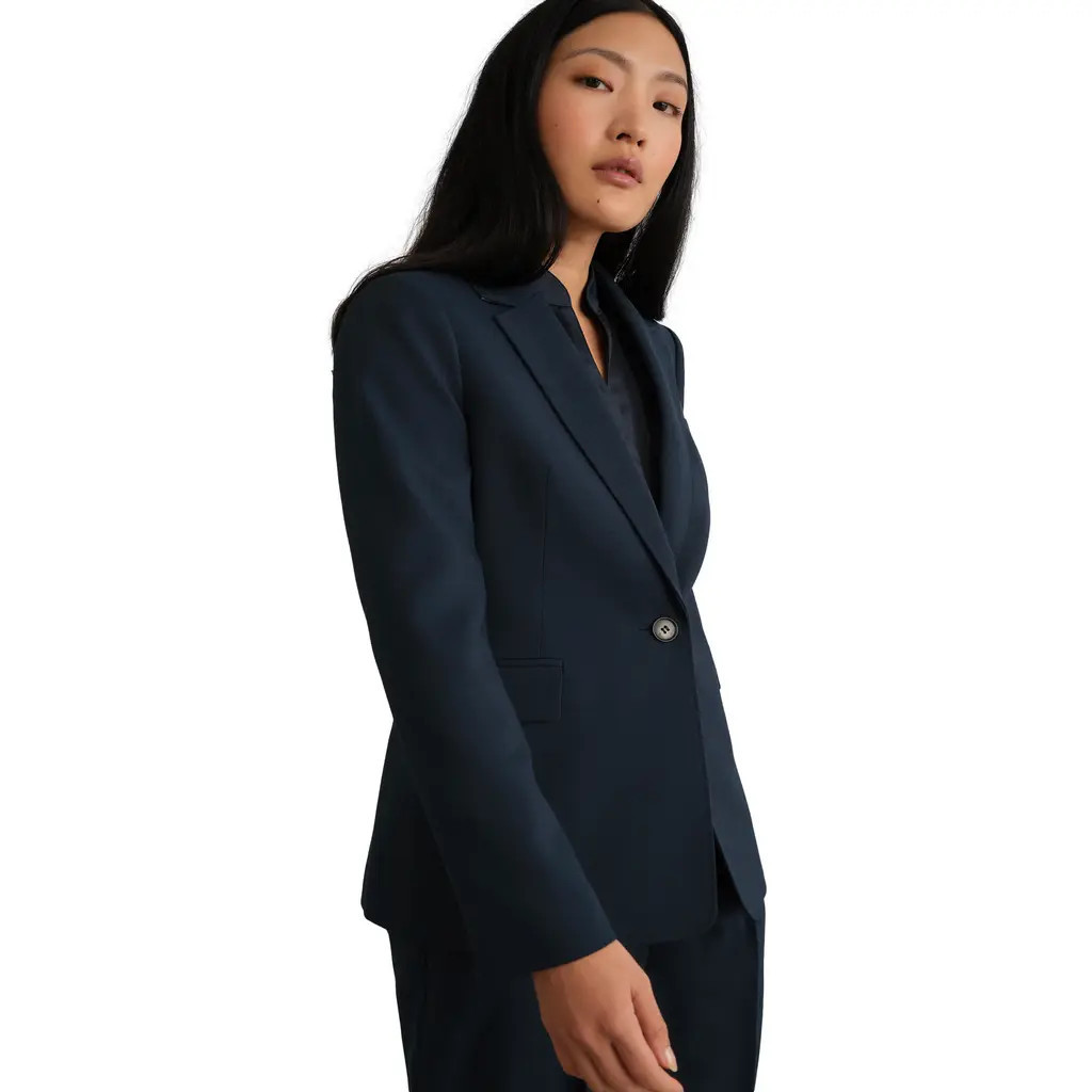 HOBBS LONDON Lauren Blazer in Dark Slate Blue at Nordstrom, Size 14 | Nordstrom