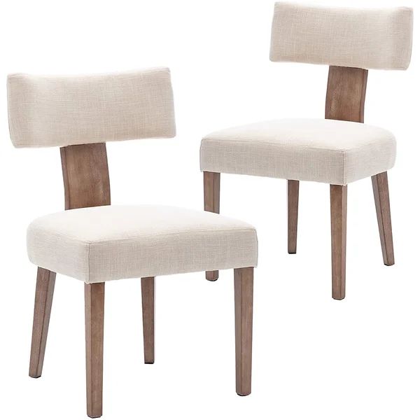 Inelda Linen Solid Back Side Chair (Set of 2) | Wayfair North America