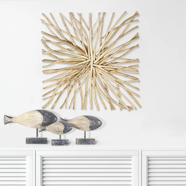 Wood Fish Sculpture Set (Set of 3) | Wayfair North America