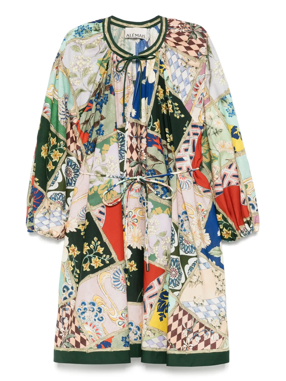 ALEMAIS Bianca Mini Dress | Green | FARFETCH | Farfetch Global