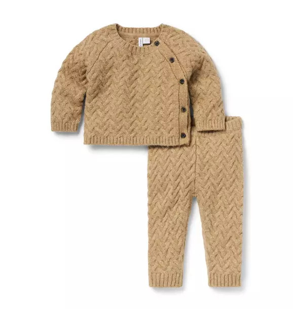 Baby Herringbone Knit Matching Set | Janie and Jack