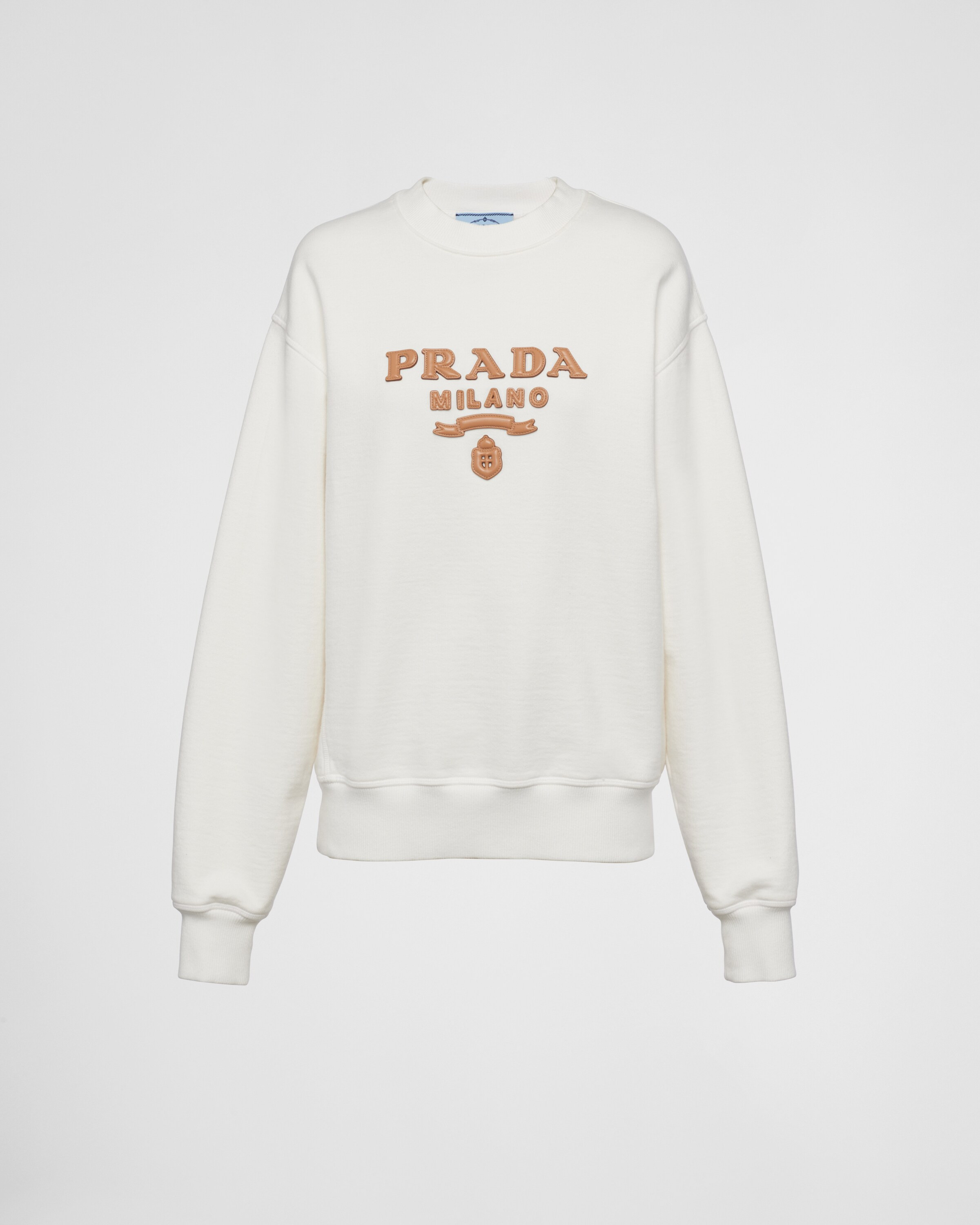 Oversized cotton sweatshirt | Prada US