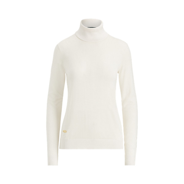 Turtleneck van zijdemix voor Women | Ralph Lauren® NL | Ralph Lauren (BE & NL)
