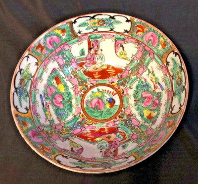 CHINESE EXPORT PORCELAIN BOWL 8" CANTON FAMILLE ROSE MEDALLION  | eBay | eBay US