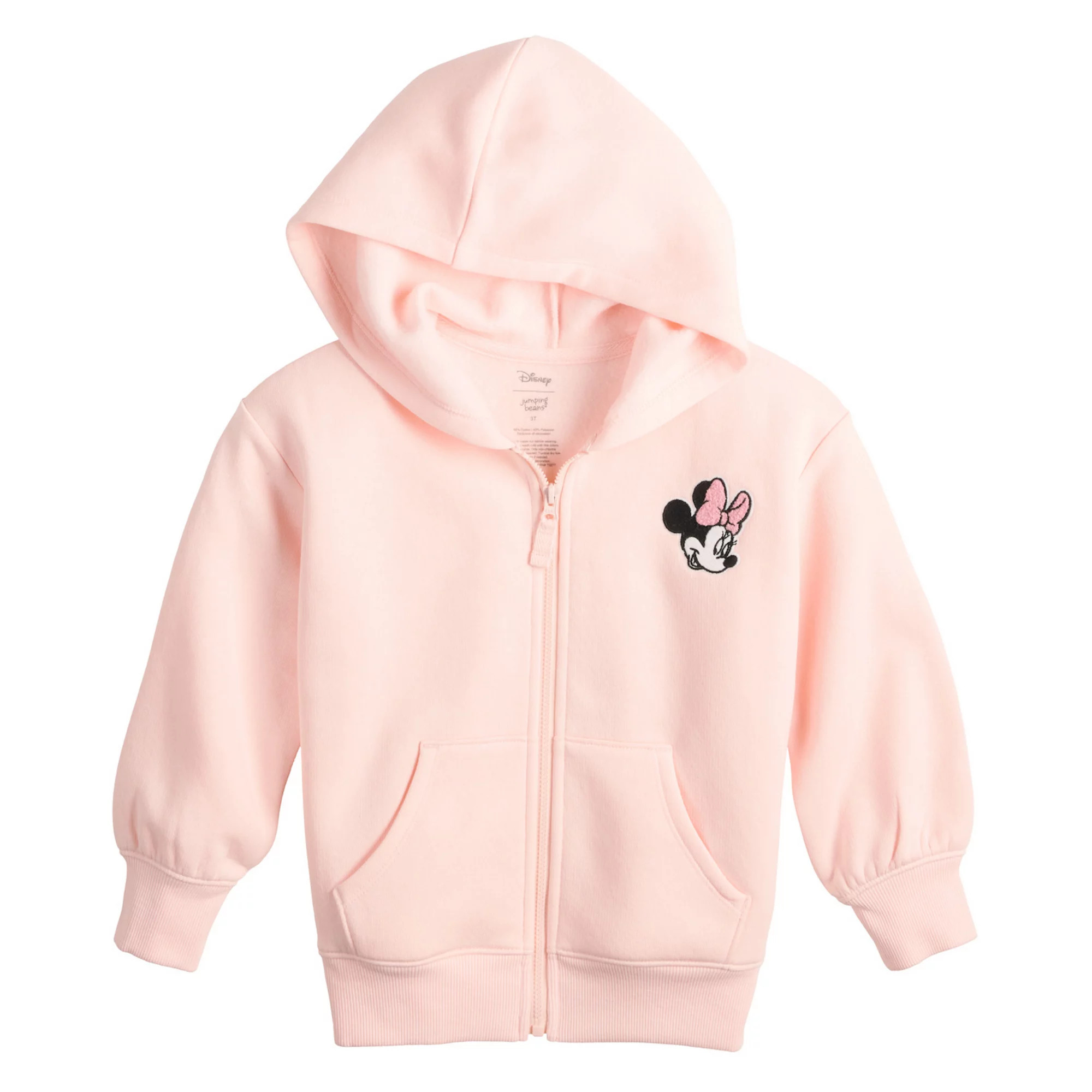 Baby & Toddler Girl Jumping Beans® Disney's Minnie Mouse Core Fleece Zip Hoodie | Kohl's