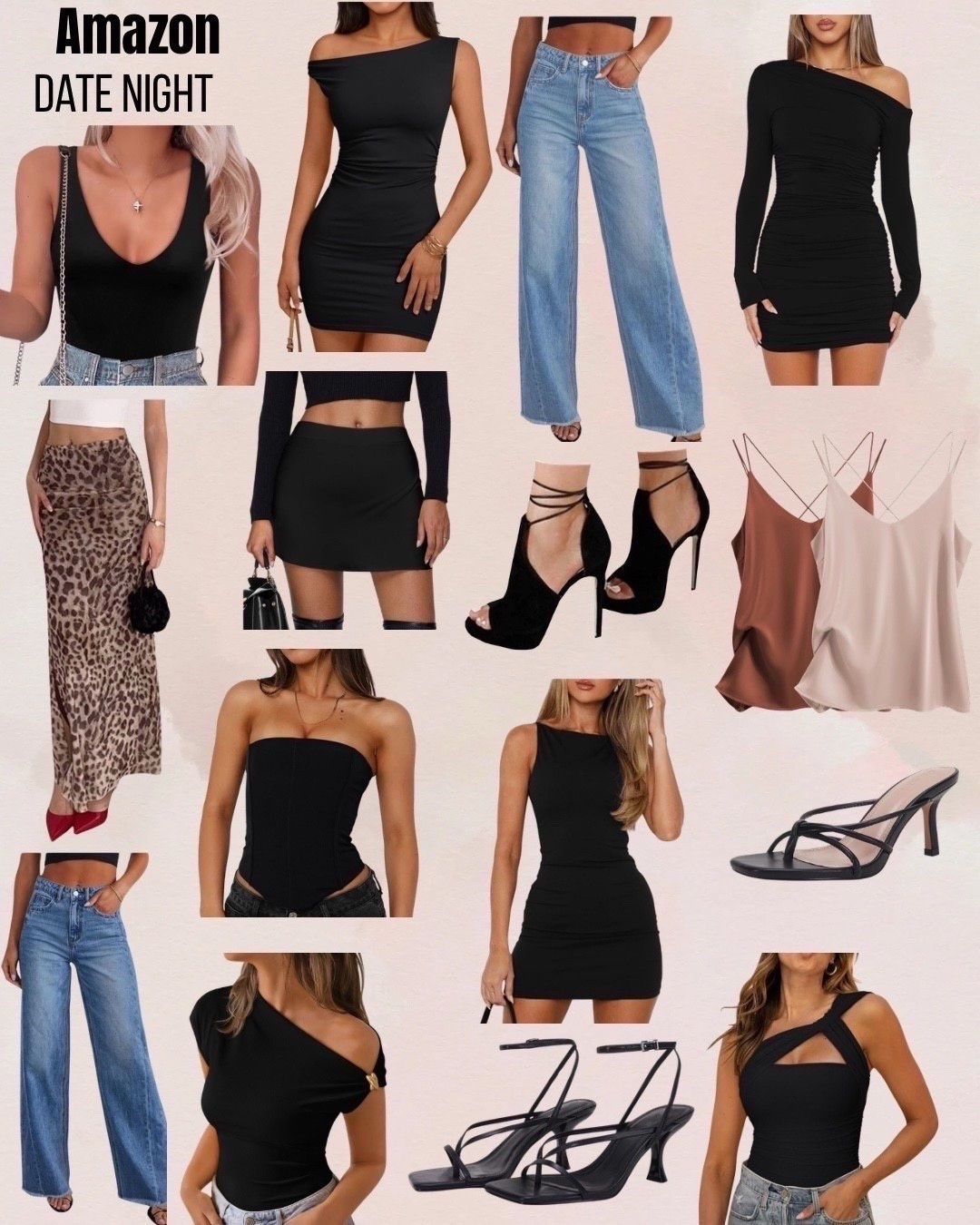 Spring date night outfits. Date night outfit. Date style. Going out looks. Night out outfit. Party looks. Dinner outfits. Spring nighttime outfit. Mini skirt. Bodycon dress. Amazon fashion. Black heels. Women's jeans. Bodysuit. Spring fashion

#LTKdayinmylife #LTKSeasonal #LTKootd