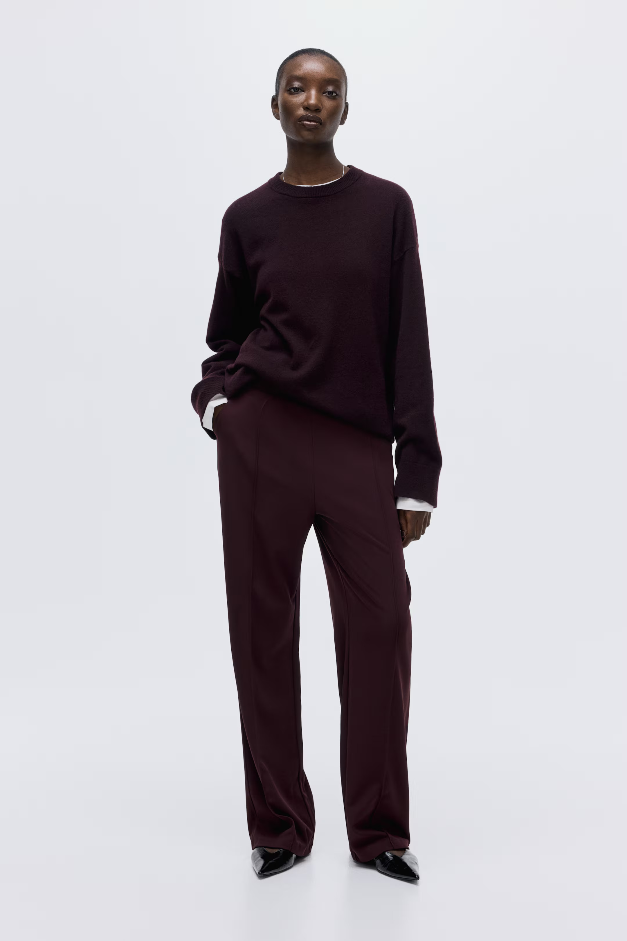 High-waisted tailored trousers | H&M (UK, MY, IN, SG, PH, TW, HK)