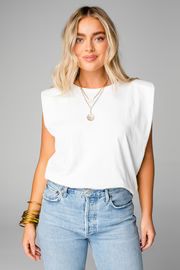 BuddyLove | Lucy Muscle Top | White | BuddyLove