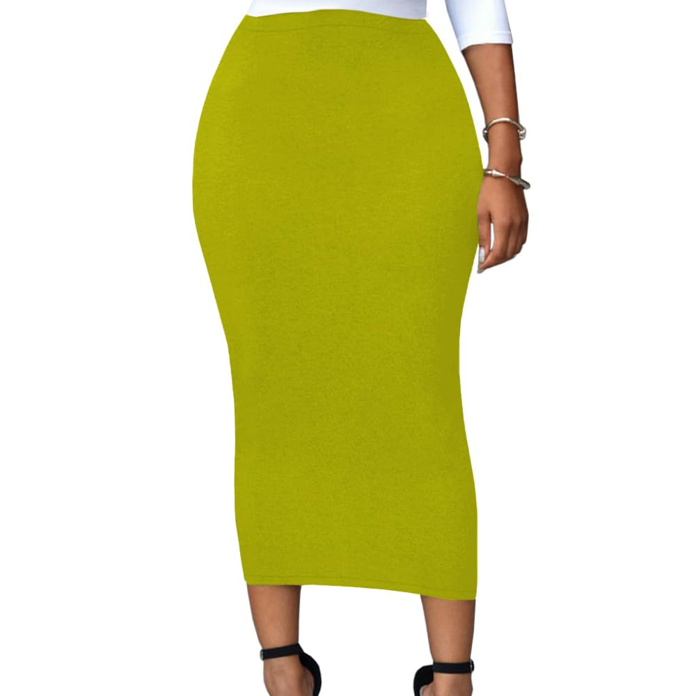 Lrady Women's High Waist Slim Bodycon Party Club Night Out Maxi Long Pencil Skirts | Amazon (US)