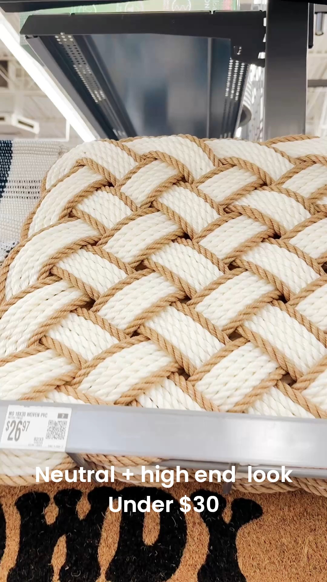 Obsessed with this woven pretzel-knot doormat 😍 It looks so high-end for under $30 and instantly makes your porch feel warm and welcoming. It’s thick, durable, and gives that coastal/neutral vibe that works year-round. If you want a doormat that looks designer without the price tag, this one is such a good find. Linked for easy shopping!

#WalmartFinds
#OutdoorDecor
#HomeEntryway
#NeutralHomeDecor
#PorchRefresh

#LTKHome #LTKFindsUnder50