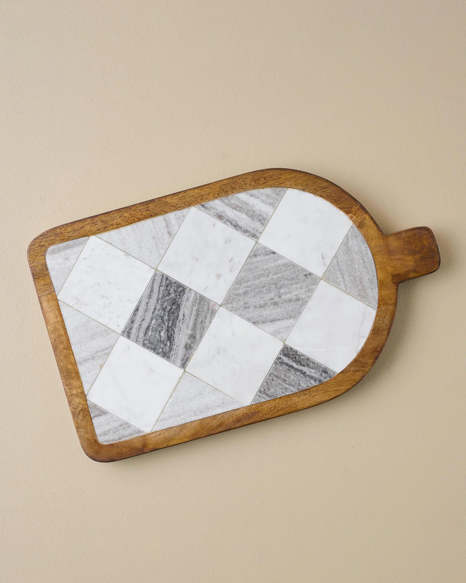 Everett Checkered Marble Serving Board | Magnolia