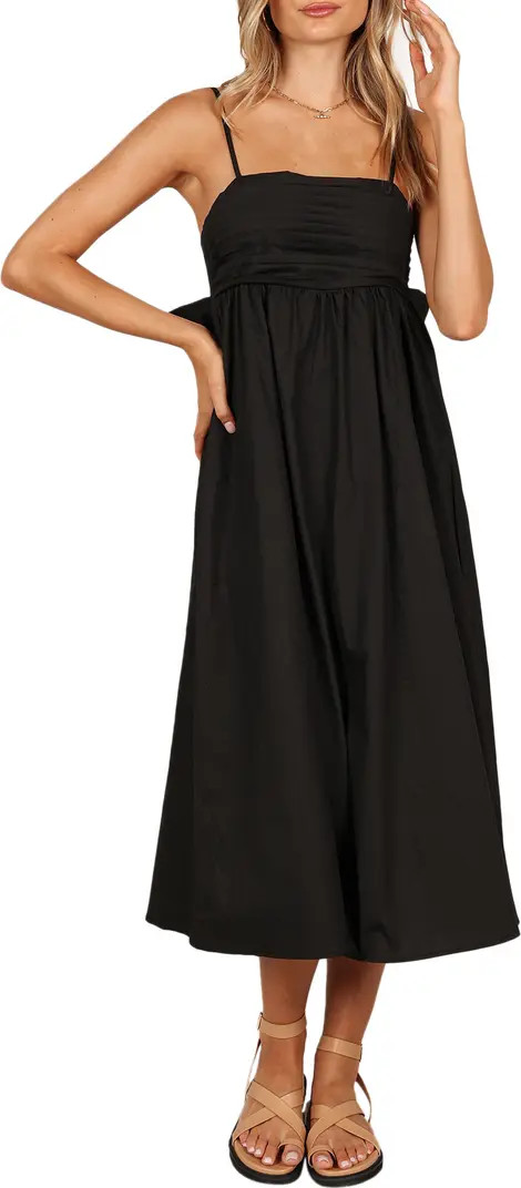 Alice Bow Back Sleeveless Midi Dress | Nordstrom