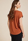 24/7 Clara Sandwash Short Sleeve Tee | Maurices
