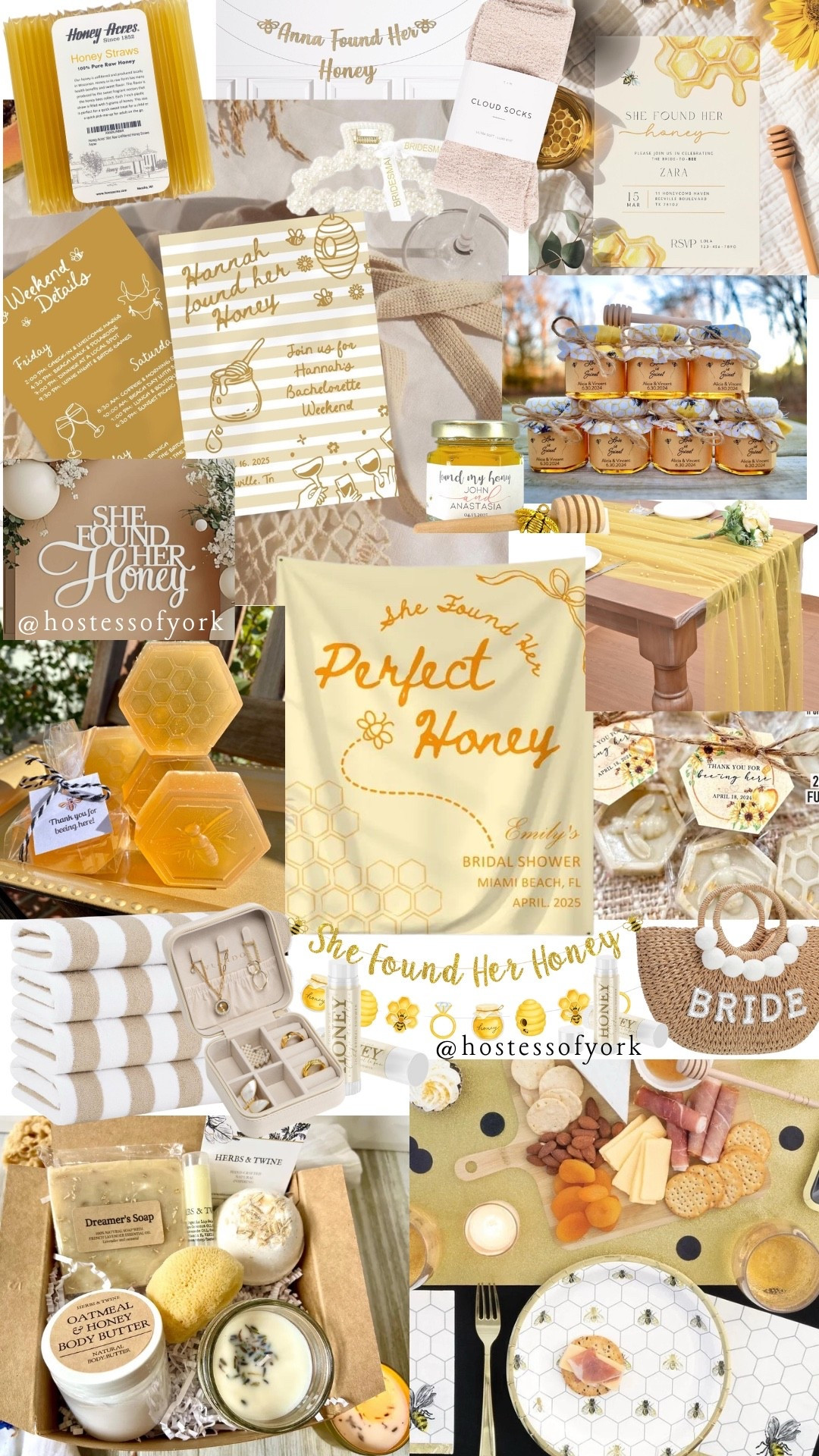 She found her honey bachelorette party theme idea! 🍯 All the products you need for your sweet bride! 
#honey #bride #bachelorette #party #themes #ideas #bridal 

#LTKWedding #LTKParties