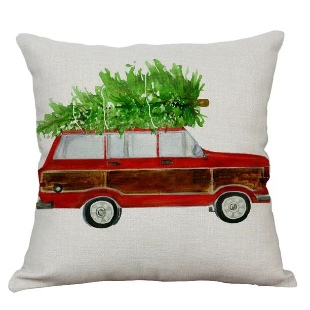 45*45cm Decorative Pillow Case Christmas Linen Throw Pillow Cover Cushion Cover Pillowcase for Ho... | Walmart (US)