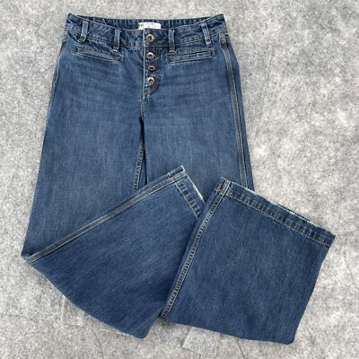 Free People Jeans Women's 27 Wide Leg Urban Outfitters Pants Exposed Button Fly  | eBay | eBay US