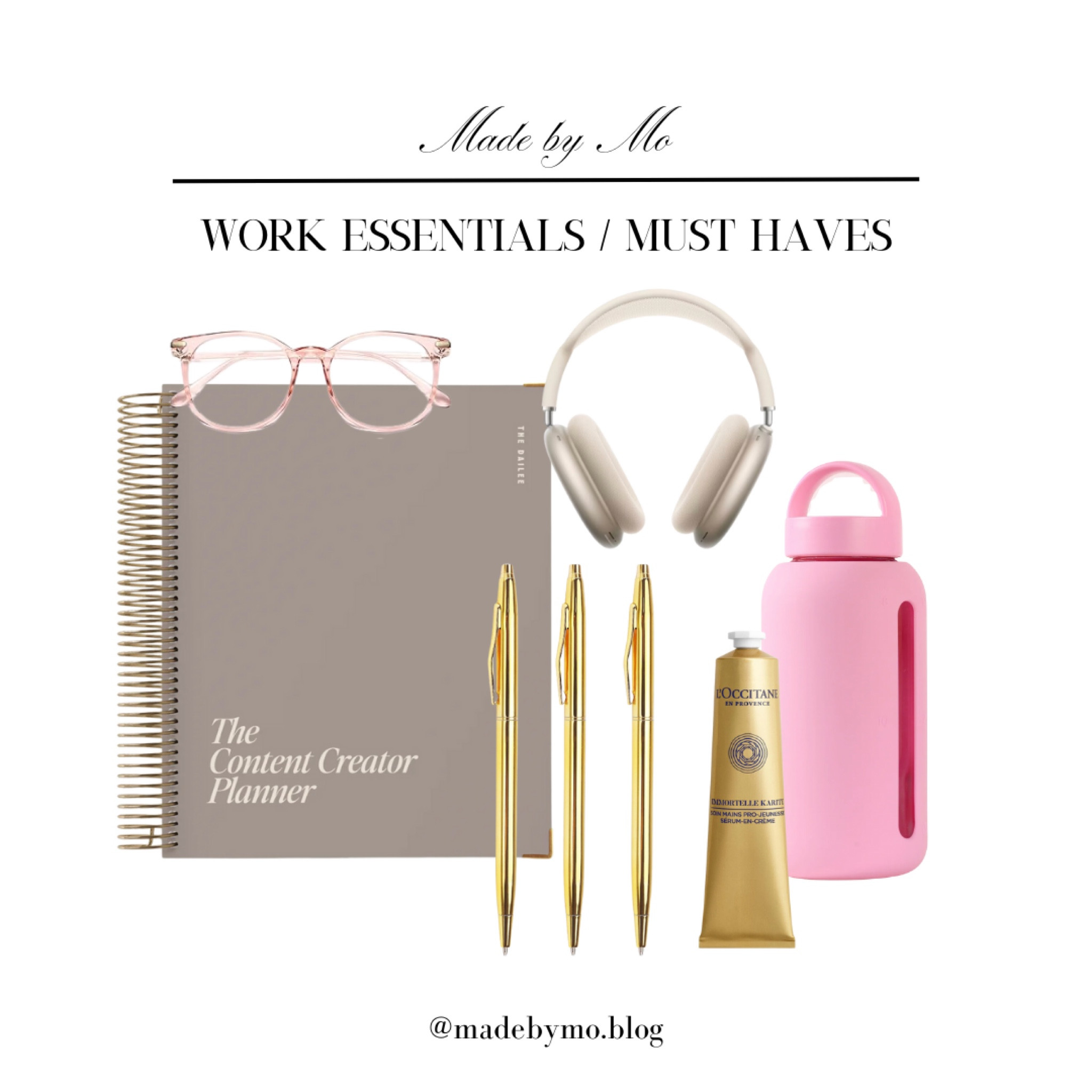 Must have work essentials 💗💌🎧✨🎀

#LTKGiftGuide #LTKFindsUnder100 #LTKWorkwear