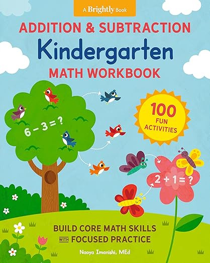 Addition and Subtraction Kindergarten Math Workbook: 100 Fun Activities to Build Core Math Skills... | Amazon (US)