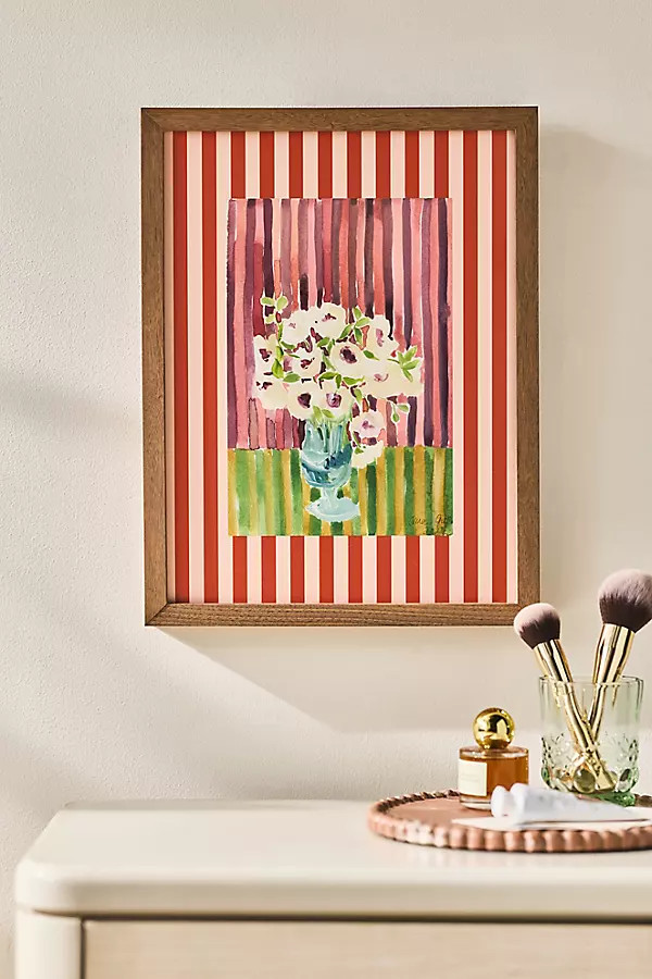 Striped Florals #1 Wall Art | Anthropologie (US)