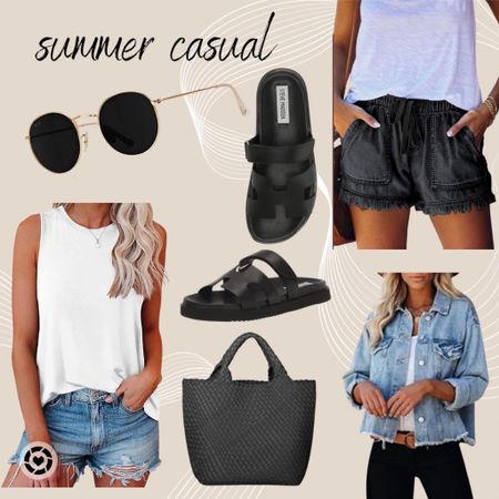 Summer casual, summer outfit, shorts, must have shorts, summer style, style tip, black sandals 

#LTKstyletip #LTKU #LTKshoecrush