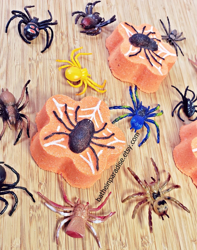 Spider Web Bath Bomb With Toy Surprise Inside - Etsy | Etsy (US)