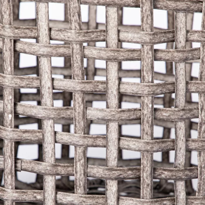 Manmade Rattan Outdoor Basket Gray - Threshold™ designed with Studio McGee | Target