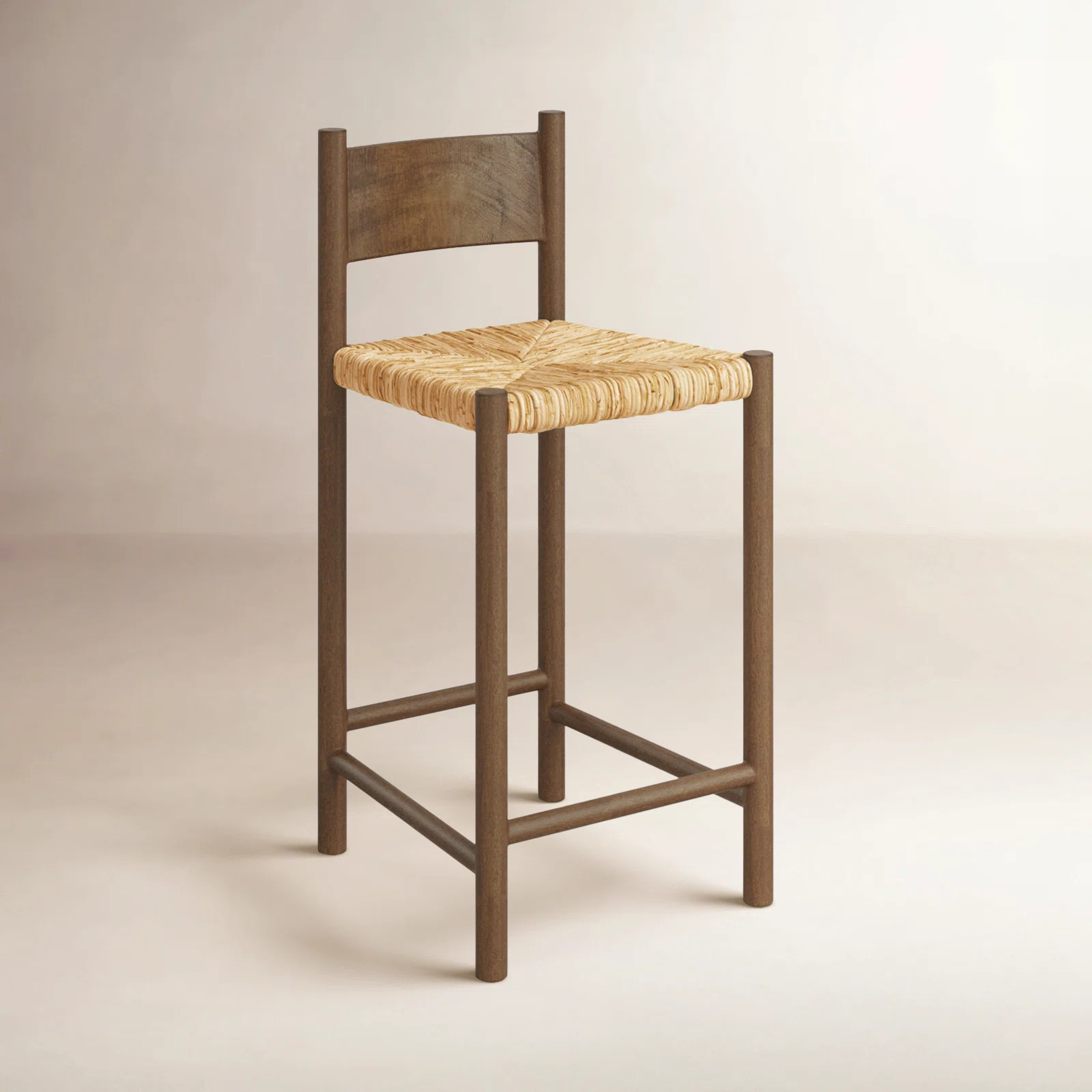 Loretta Woven Stool | Birch Lane
