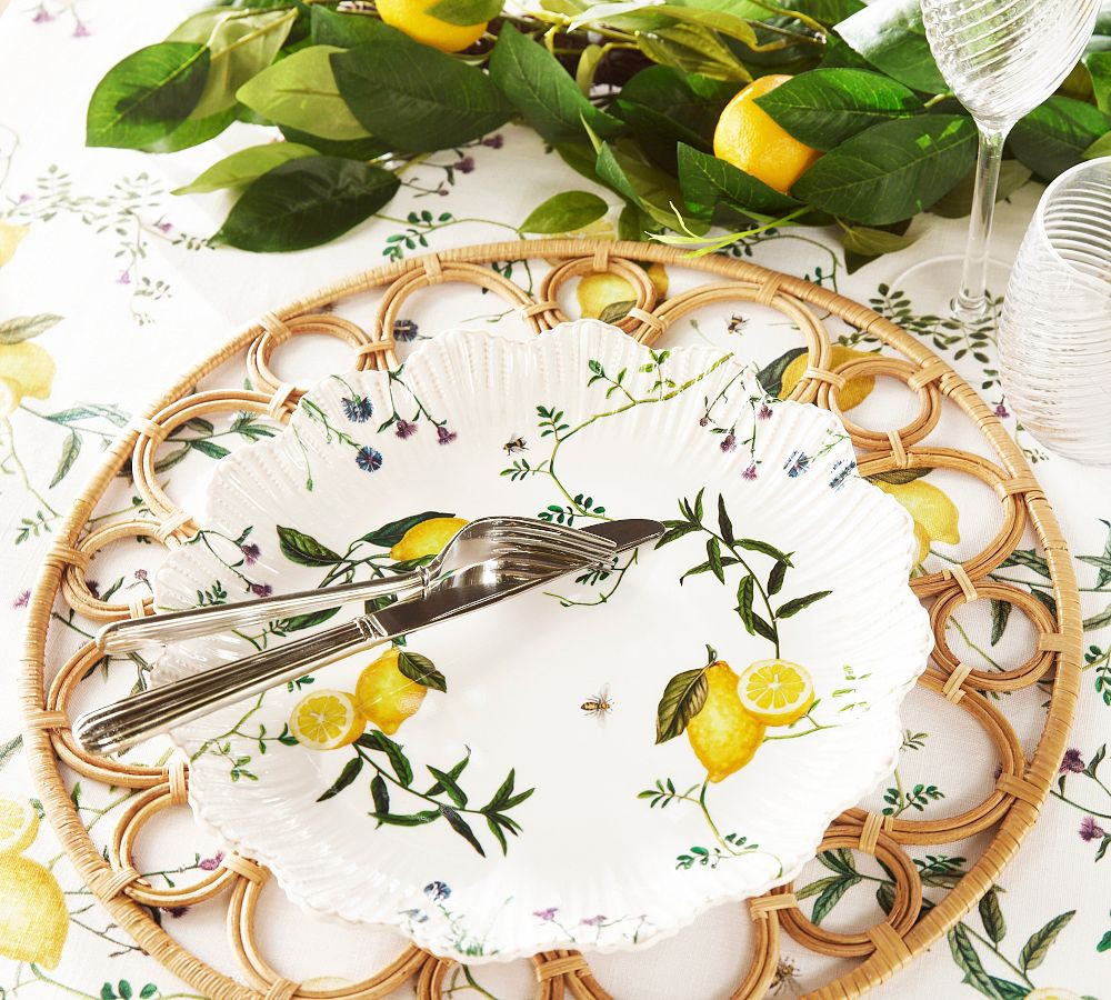 Monique Lhuillier Positano Melamine Dinner Plates - Set of 4 | Pottery Barn (US)