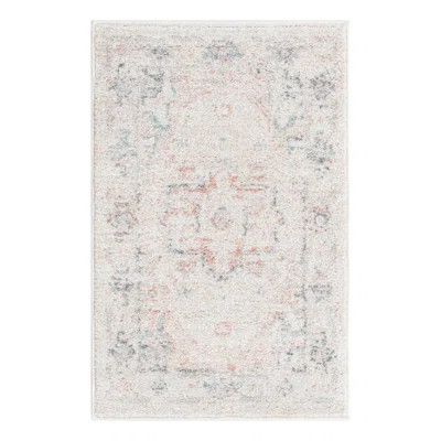 Hagood Oriental Area Rug in Ivory/Gray/Pink | Wayfair North America
