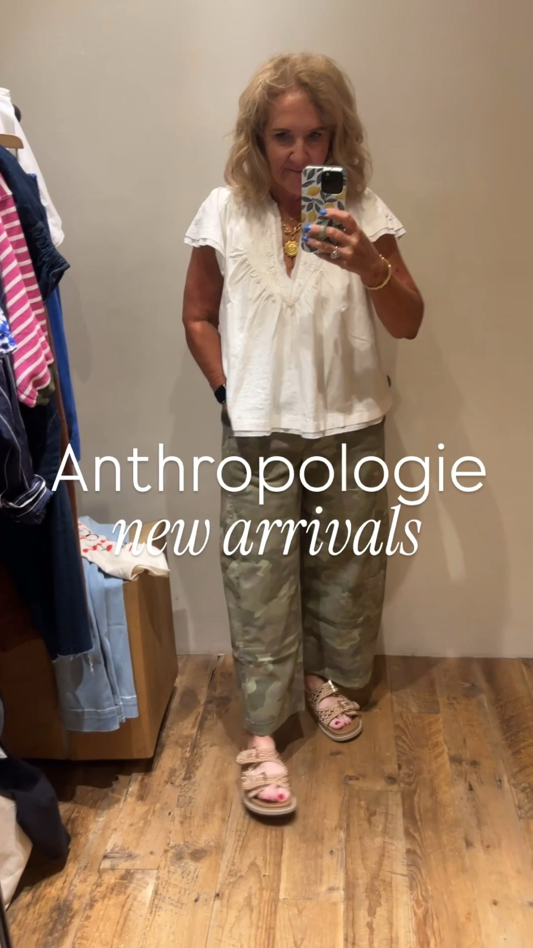 Last day Anthropologie 20% off with code SWEET20 ends 6/30
Siding
The camo & brown linen I’m in a small 
The white linen cotton top I’m wearing a medium need a small 
Everything else true to size! 

Premium denim mother denim izzie pants camo pants table dress 

#LTKOver40 #LTKSaleAlert #LTKSeasonal