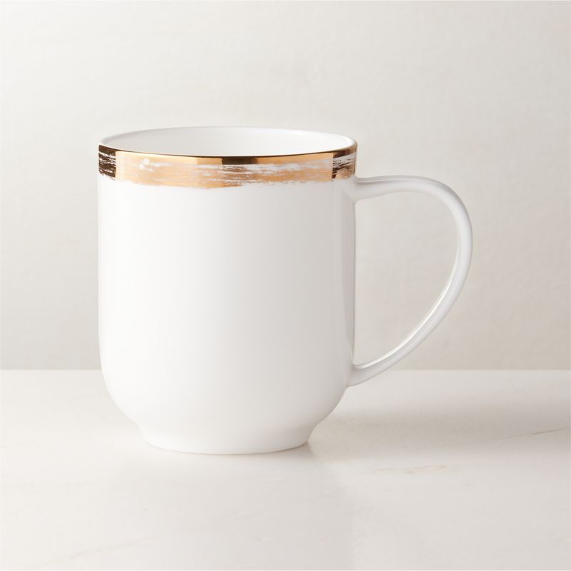 Isa White Fine Bone China Coffee Mug | CB2 | CB2