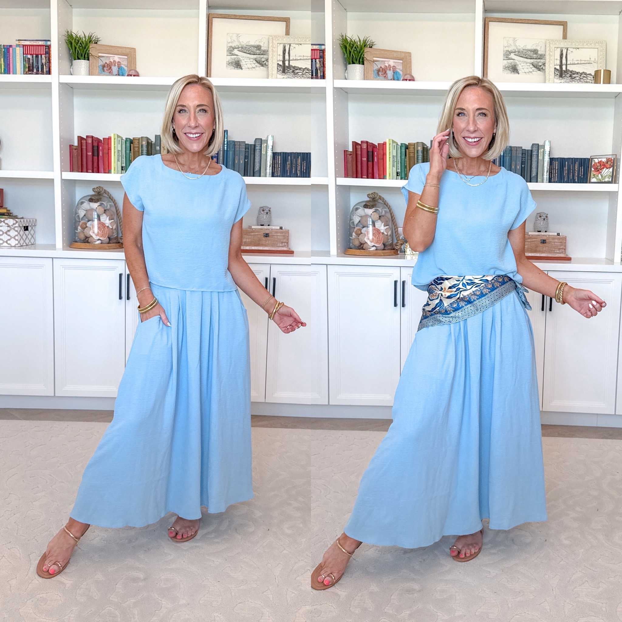 Unboxing Amazon and Target recent orders. 2-Piece Cap Sleeve Top & Maxi Skirt Set - size Small. 11 colors. 

 

#LTKSeasonal #LTKOver40 #LTKSaleAlert