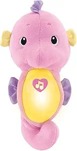 Fisher-Price Musical Baby Toy, Soothe & Glow Seahorse, Plush Sound Machine With Lights & Volume C... | Amazon (US)