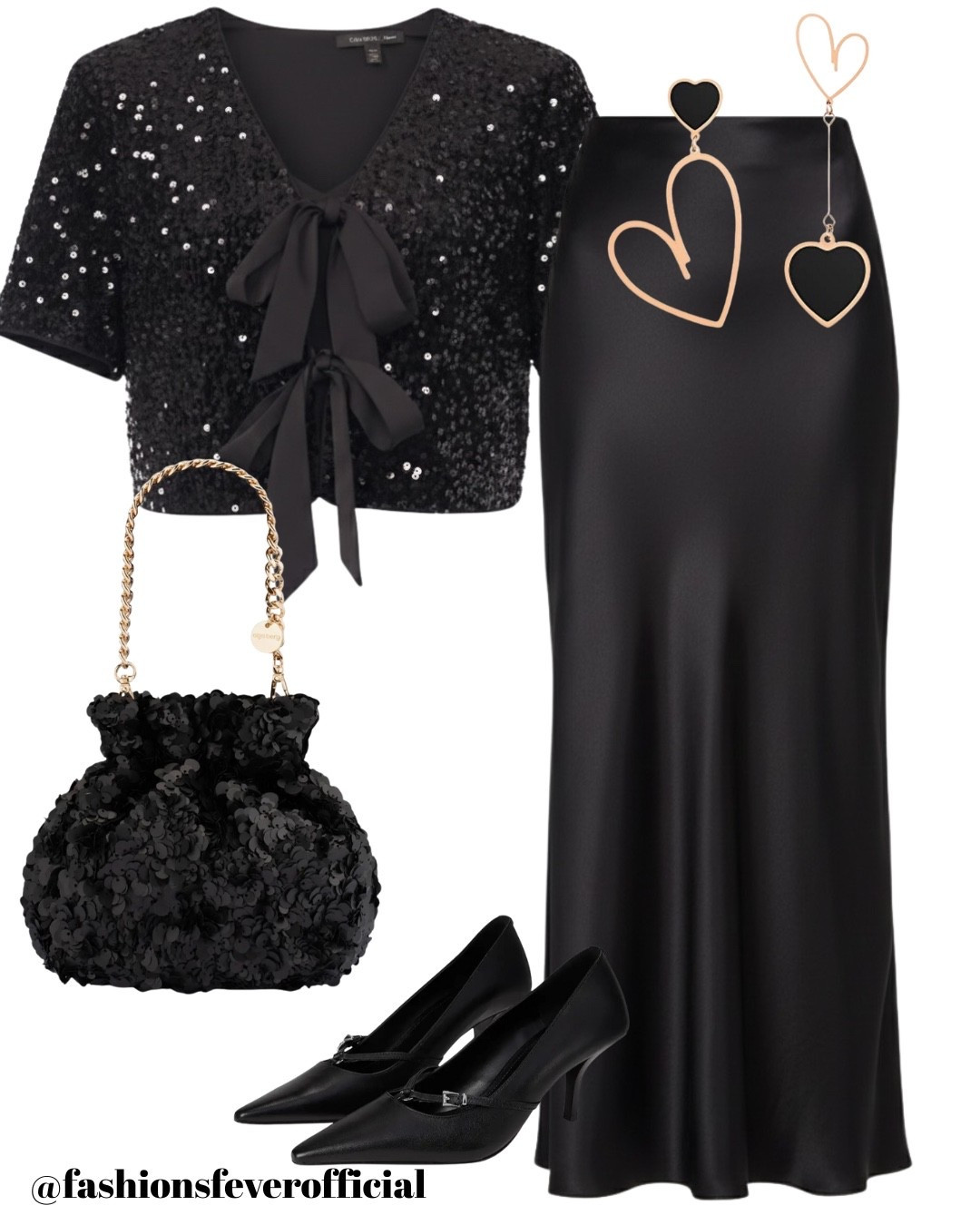 Celebrate New Year’s Eve in classic all-black elegance with this chic, party-ready outfit. The sequin tie-front top adds just the right amount of sparkle, making it a perfect NYE statement piece without feeling over the top. I paired it with a satin slip skirt for a sleek, feminine silhouette that moves beautifully and photographs even better. To balance the shine, I added black pumps, a textured evening bag, and bold heart drop earrings for a modern, playful touch.
This look is ideal for NYE dinners, rooftop countdowns, house parties, or any festive celebration where you want to look polished, elevated, and effortlessly confident. It’s comfortable, classy, and timeless—everything a New Year’s Eve outfit should be.
Shop each piece below to recreate this elegant all-black NYE look for 2025.#LTKCyberWeek 

#LTKSeasonal #LTKHoliday
