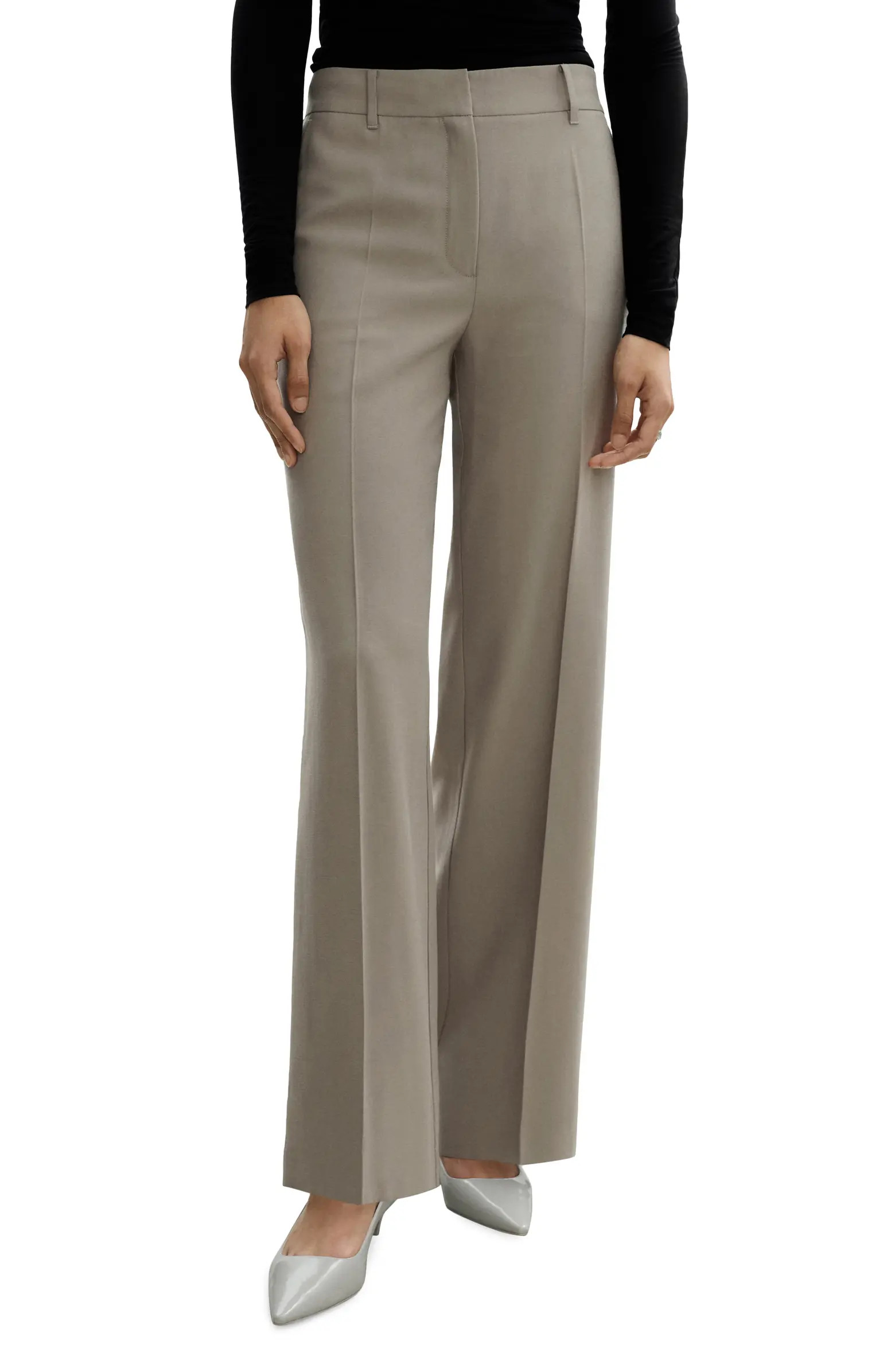 Creased Wide Leg Pants | Nordstrom
