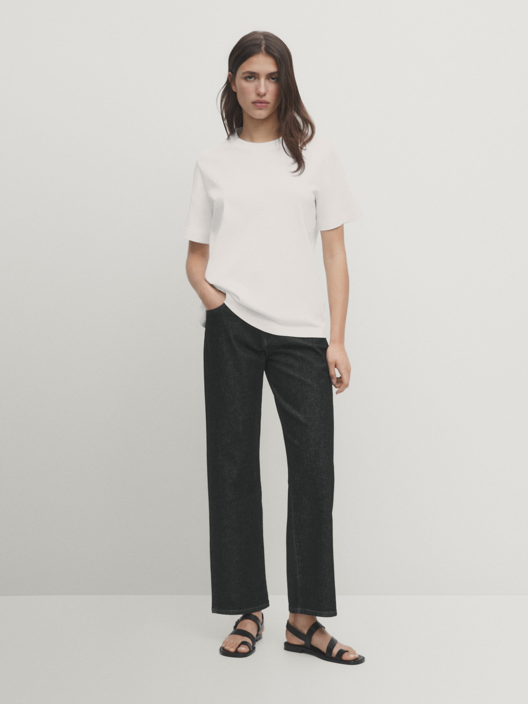 Short sleeve cotton t-shirt | Massimo Dutti US