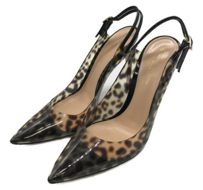 Gianvito Rossi Women's Leopard Print Pointed Toe Pumps in Black Size 37  | eBay | eBay US