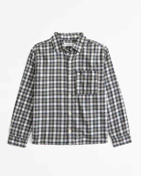 long-sleeve icon shirt | Abercrombie & Fitch (US)